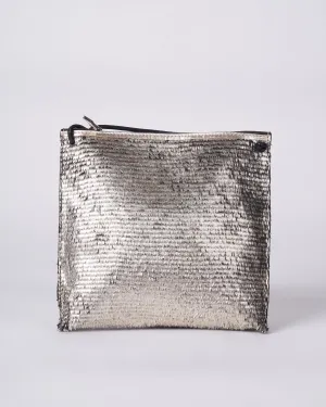 strappy pouch - champagne shag