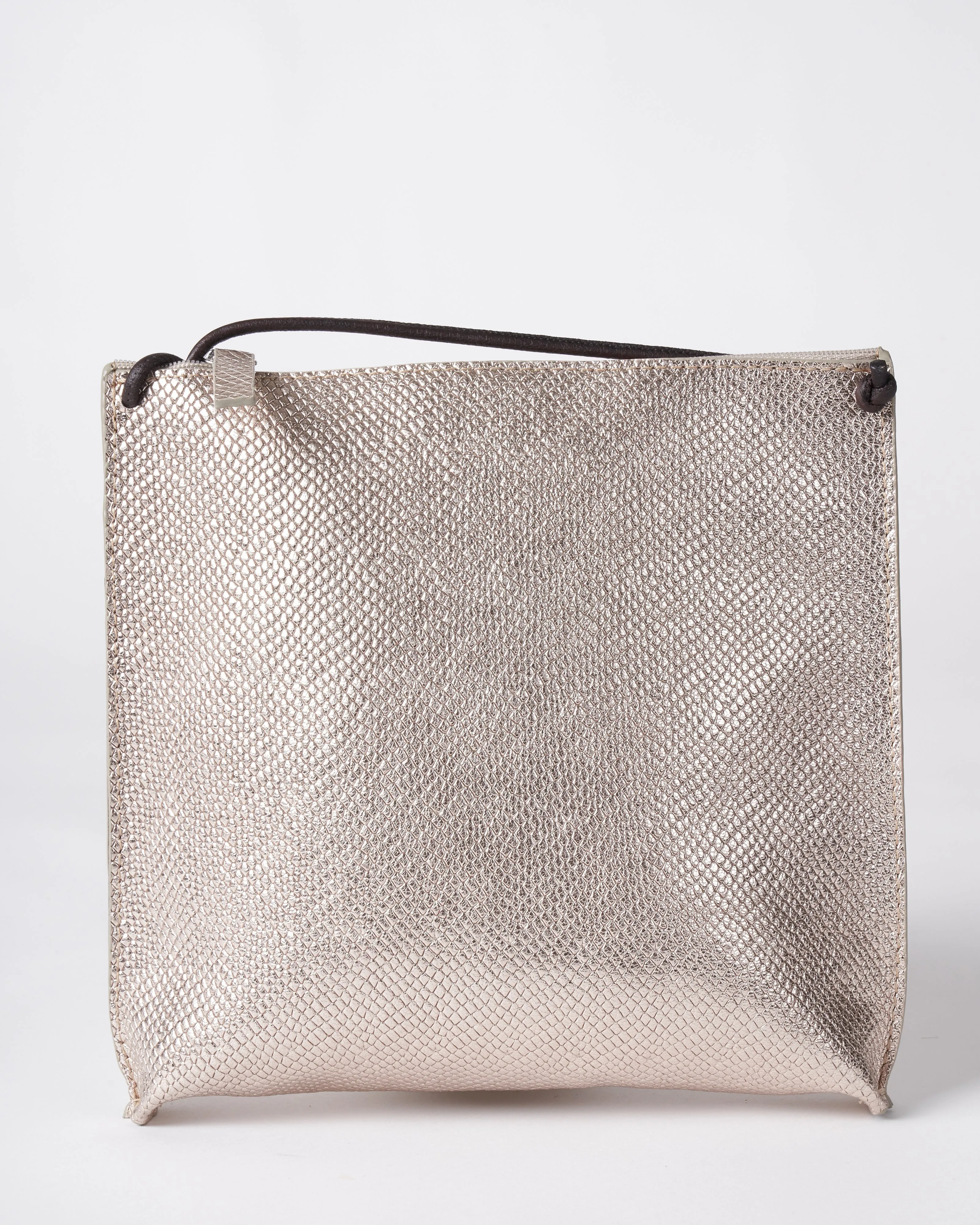 strappy pouch - silver serpent