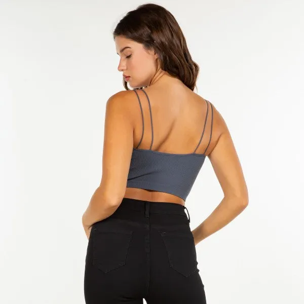 Strappy Ribbed Crop Top