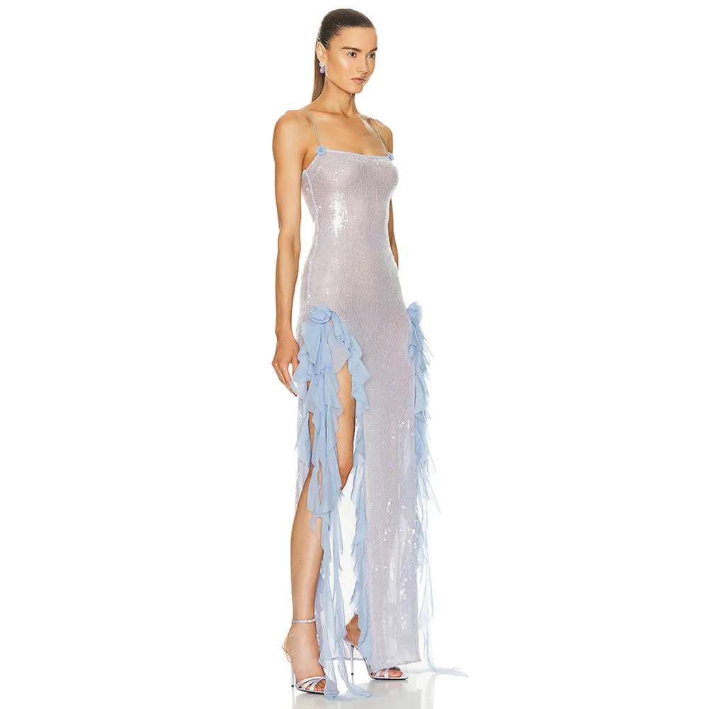 Strappy Sleeveless Sequins Dress BD2461