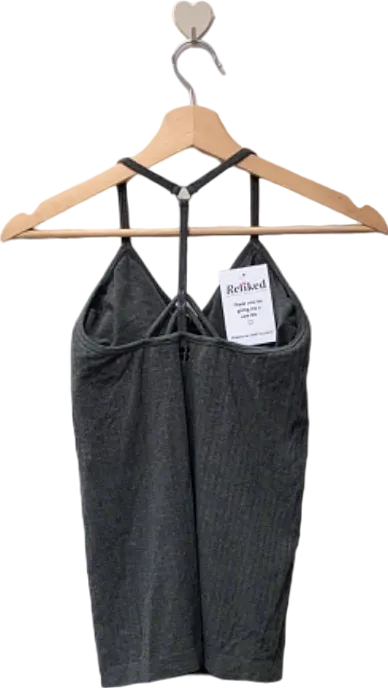 Sweaty Betty Grey Strappy Tank Top UK S