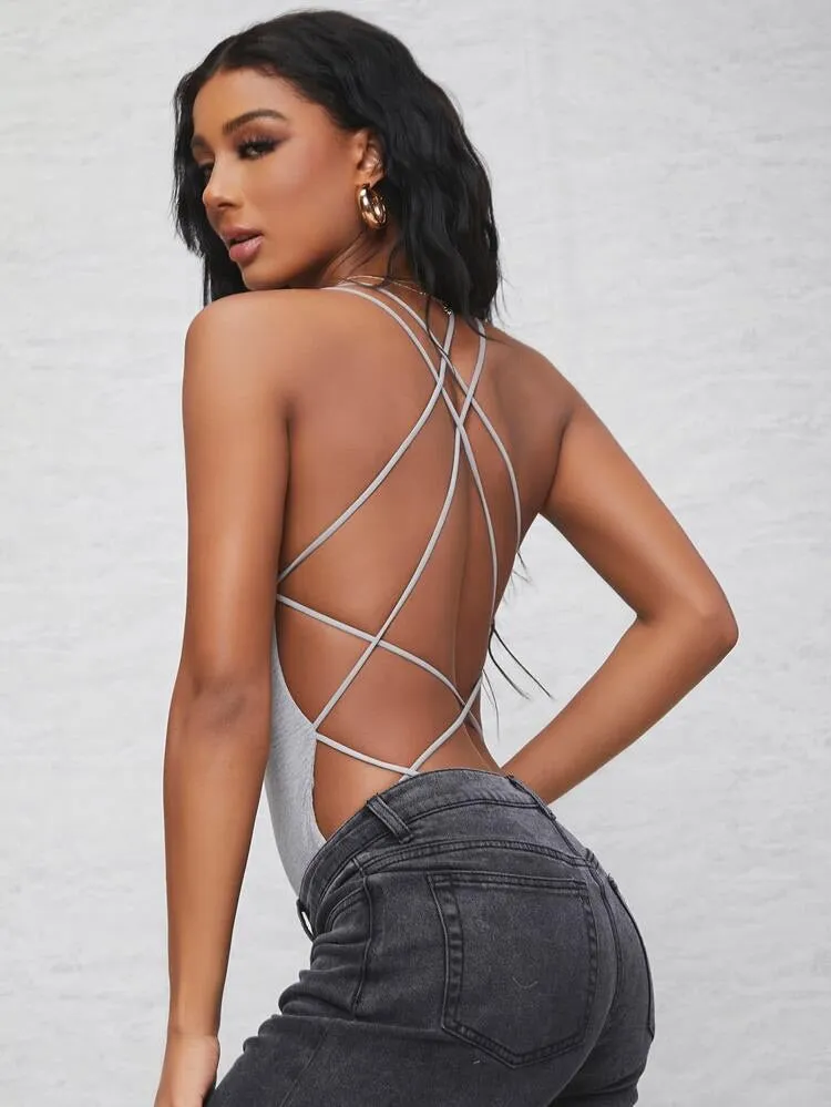 Taina Open Back Bodysuit