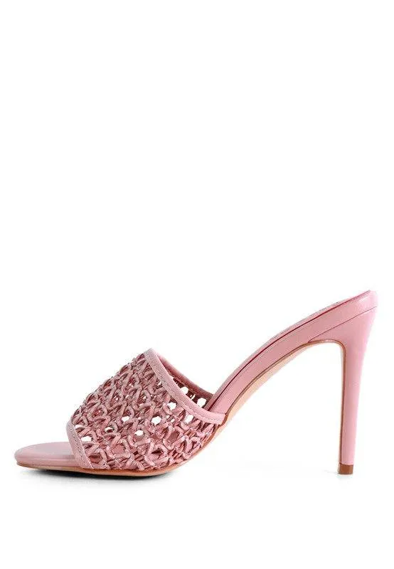 Tease Woven Shoes Heeled Slide On