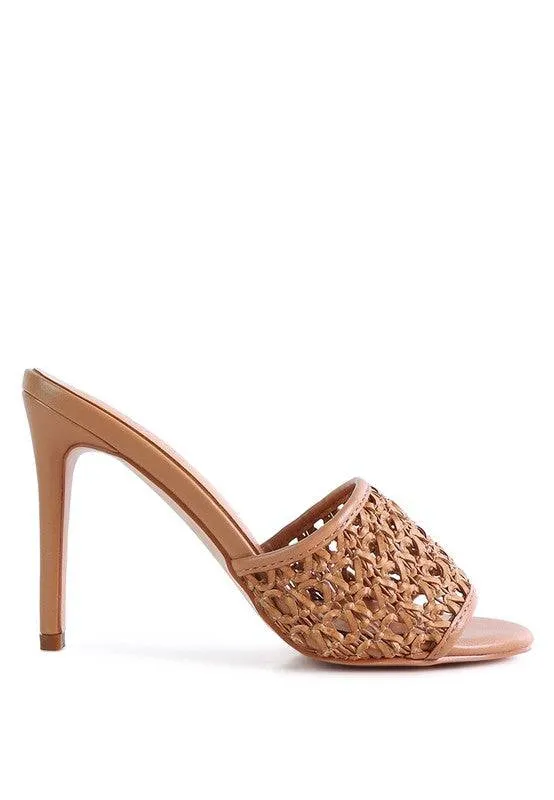 Tease Woven Shoes Heeled Slide On