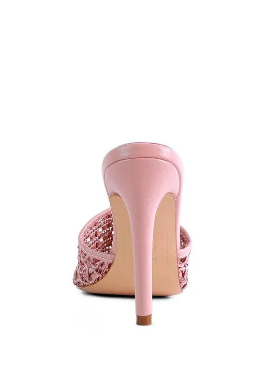 Tease Woven Shoes Heeled Slide On