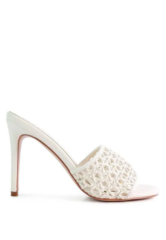 Tease Woven Shoes Heeled Slide On
