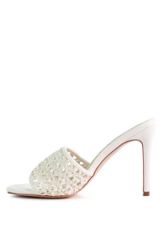 Tease Woven Shoes Heeled Slide On