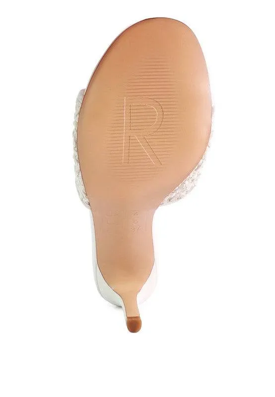 Tease Woven Shoes Heeled Slide On