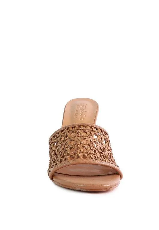 Tease Woven Shoes Heeled Slide On