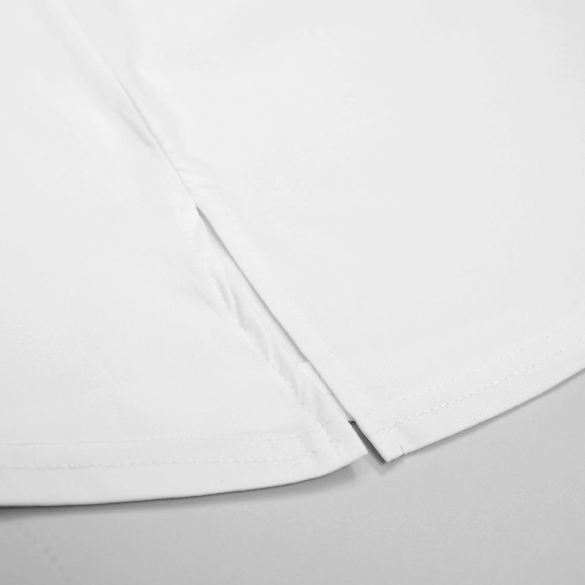 Tulip Corset Style Side Slit White Mini Dress