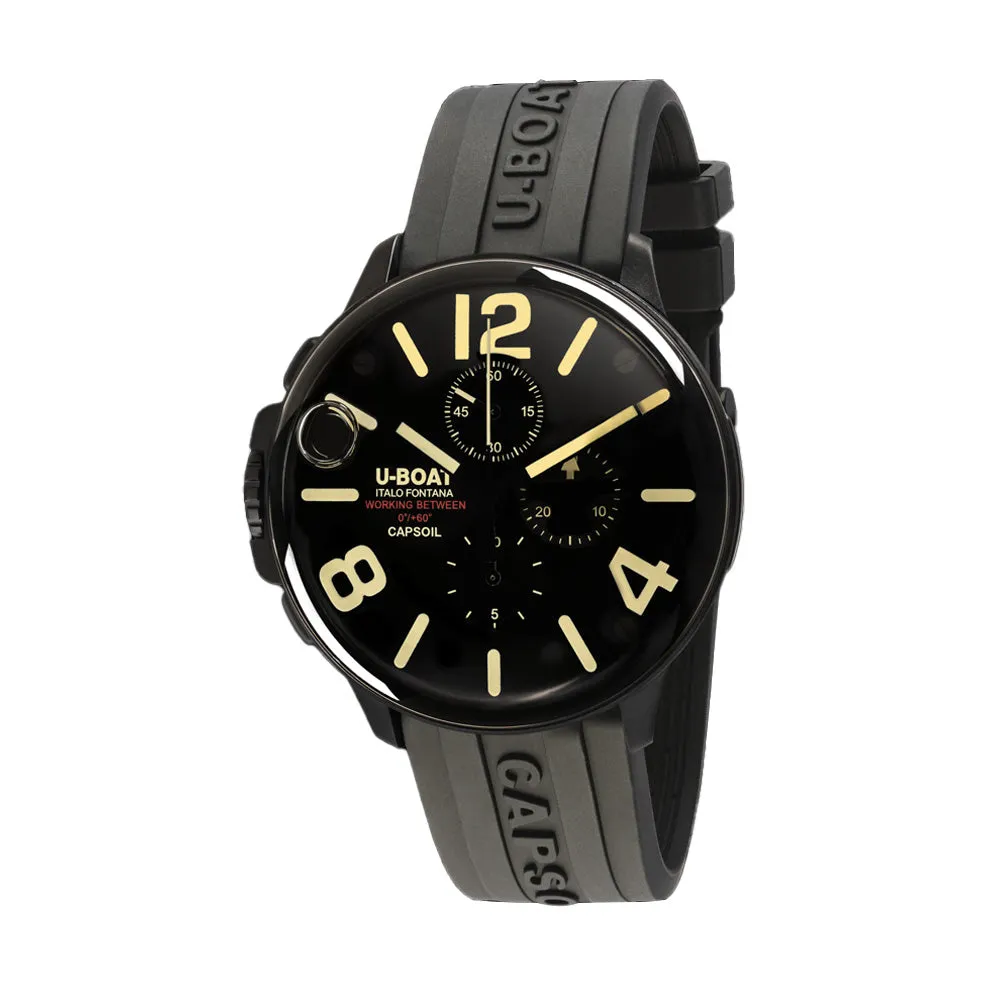 U-Boat Men's Black Tone Case and Black Dial Quartz Watch