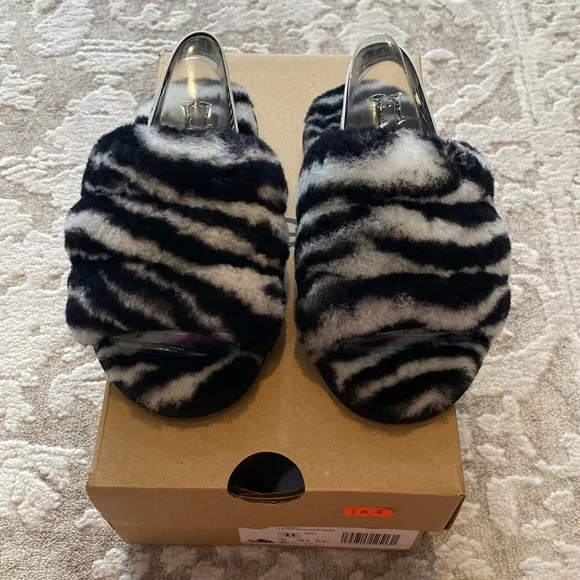 UGG Fluff Yeah Slides Kids- Marble