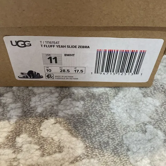 UGG Fluff Yeah Slides Kids- Marble