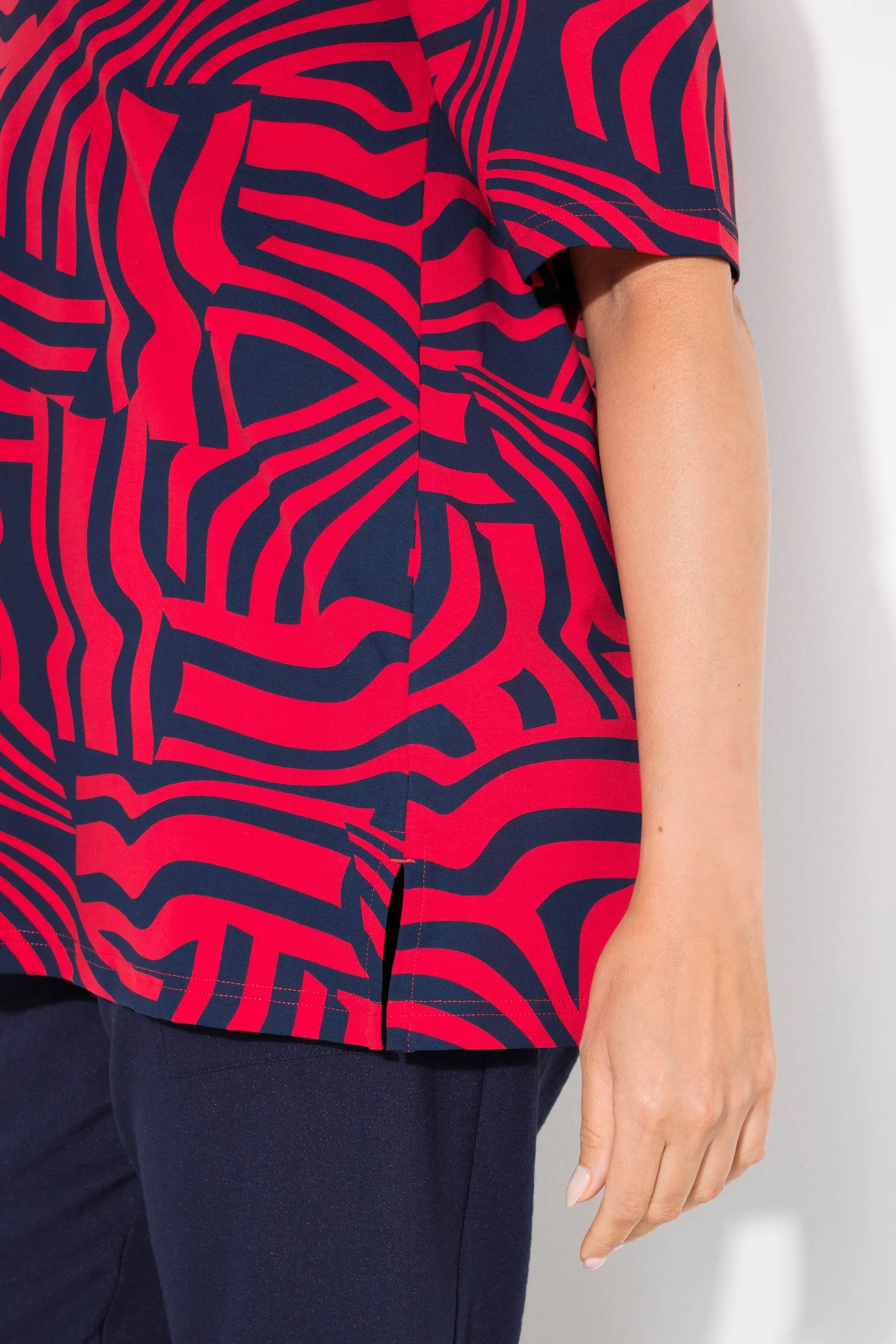 Ulla Popken Tunic Shirt in Red