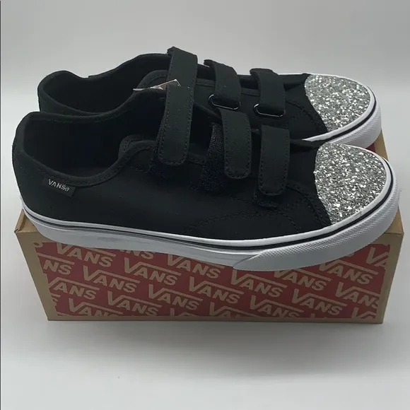 Vans shoes Kids 23V  Glitter Toe Size 6