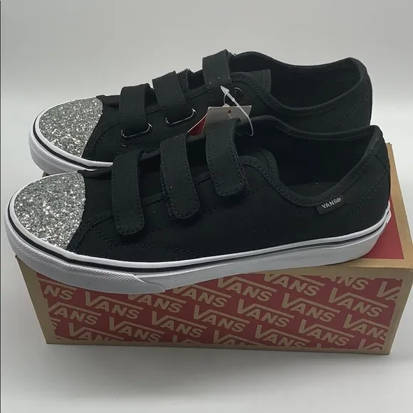 Vans shoes Kids 23V  Glitter Toe Size 6