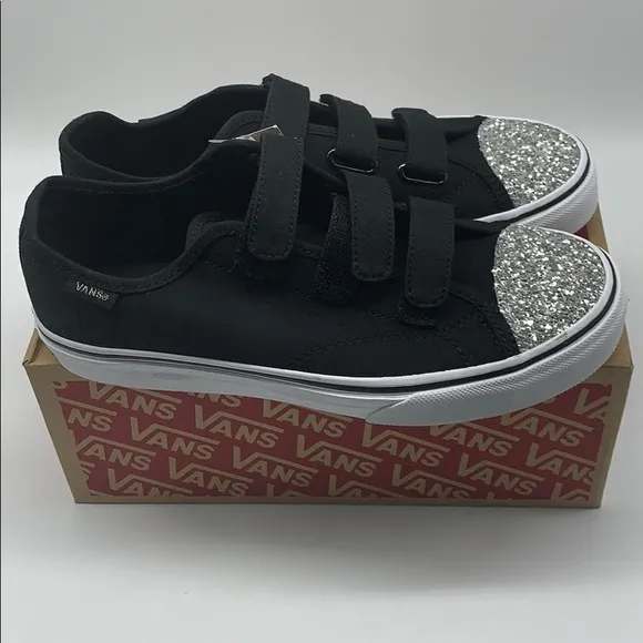 Vans shoes Kids 23V  Glitter Toe Size 6