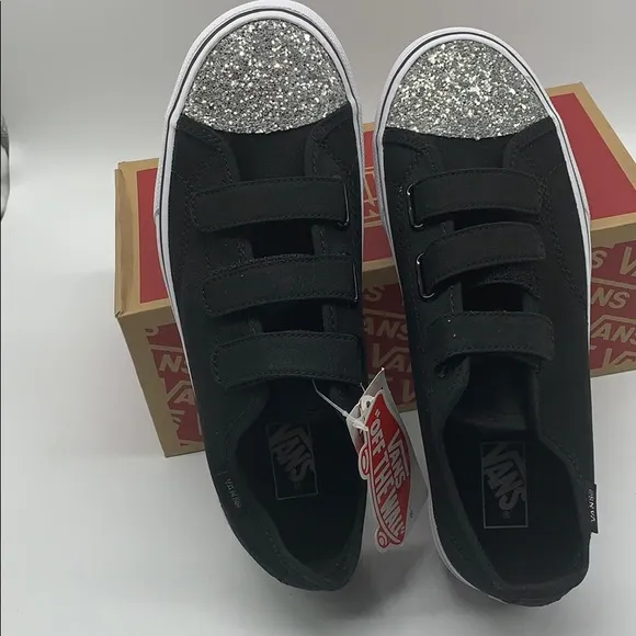 Vans shoes Kids 23V  Glitter Toe Size 6