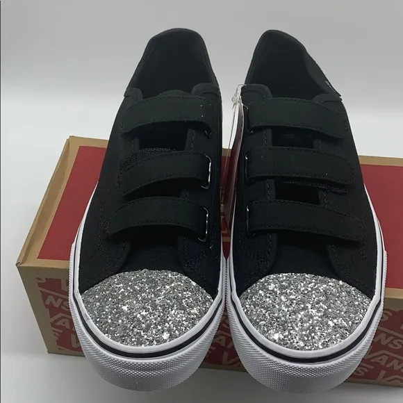 Vans shoes Kids 23V  Glitter Toe Size 6