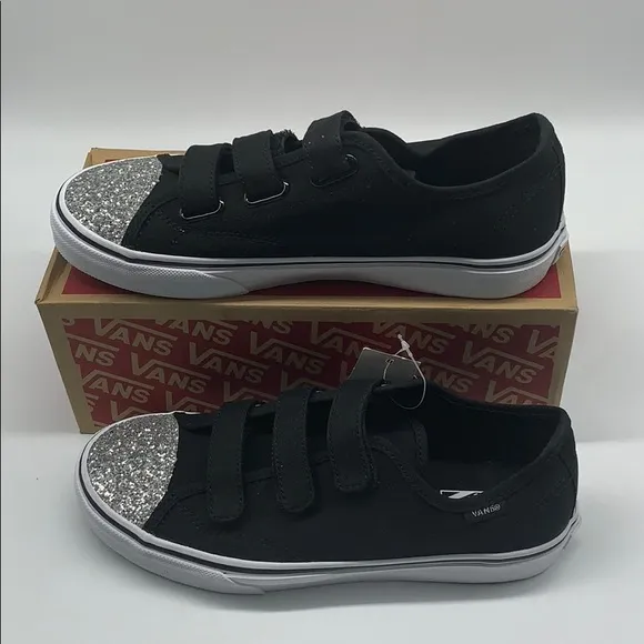 Vans shoes Kids 23V  Glitter Toe Size 6