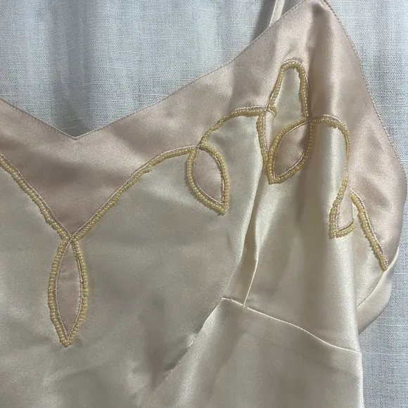 Victoria's Secret Gold Tag Beaded Slip &amp; Robe