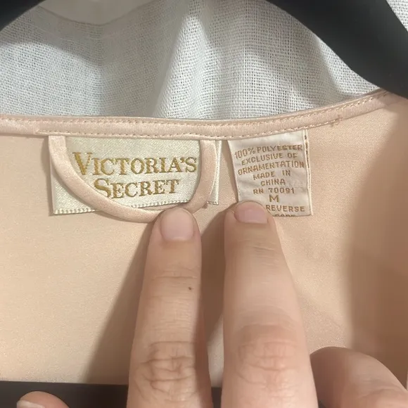 Victoria's Secret Gold Tag Beaded Slip &amp; Robe