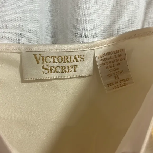 Victoria's Secret Gold Tag Beaded Slip &amp; Robe