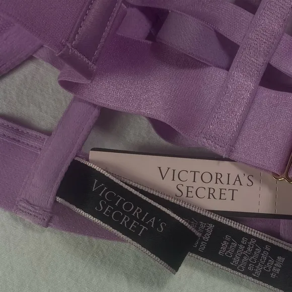Victoria’s Secret Lavender Unlined Demi Strappy Cutout Very Sexy Bra