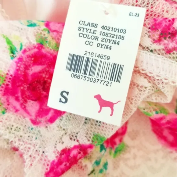 Victoria's Secret PINK Vintage Extra Low Rise Floral Lace Hipster Panty NWT