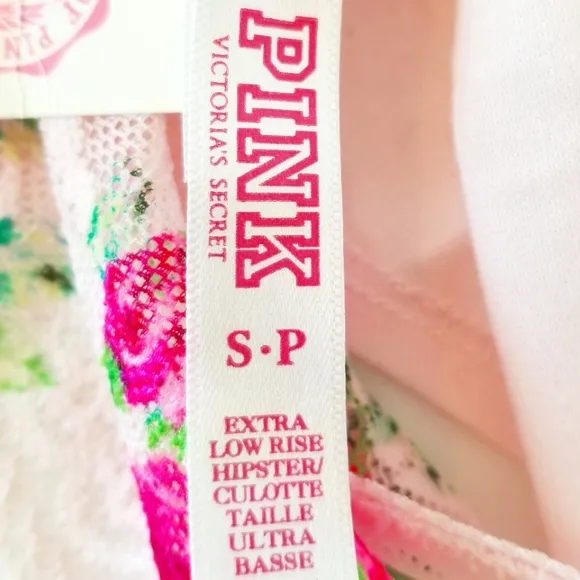 Victoria's Secret PINK Vintage Extra Low Rise Floral Lace Hipster Panty NWT