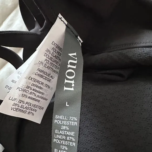 Vuori Yosemite Longline Sports Bra, Black, Sz Large, NWT