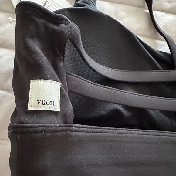 Vuori Yosemite Longline Sports Bra, Black, Sz Large, NWT