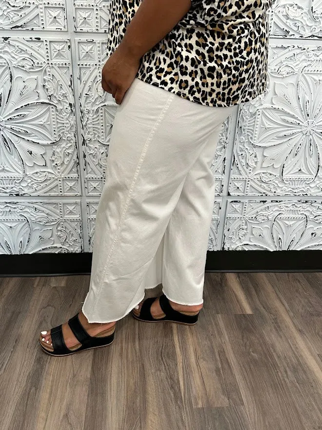 Wide Leg Woven Drawstring Pant