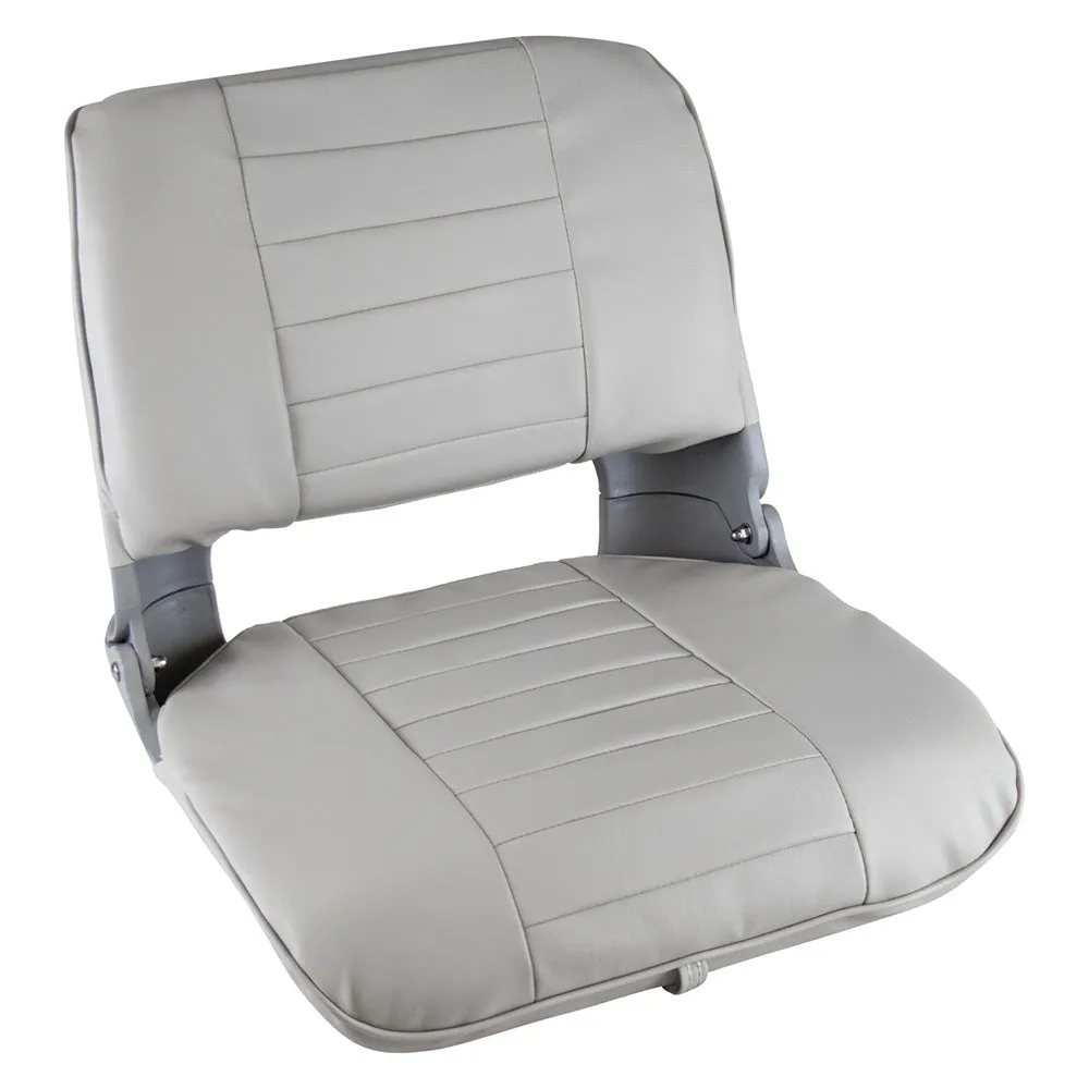 Wise Pro Style Clamshell Fold Down Fishing Seat - Grey [8WD135LS-717]