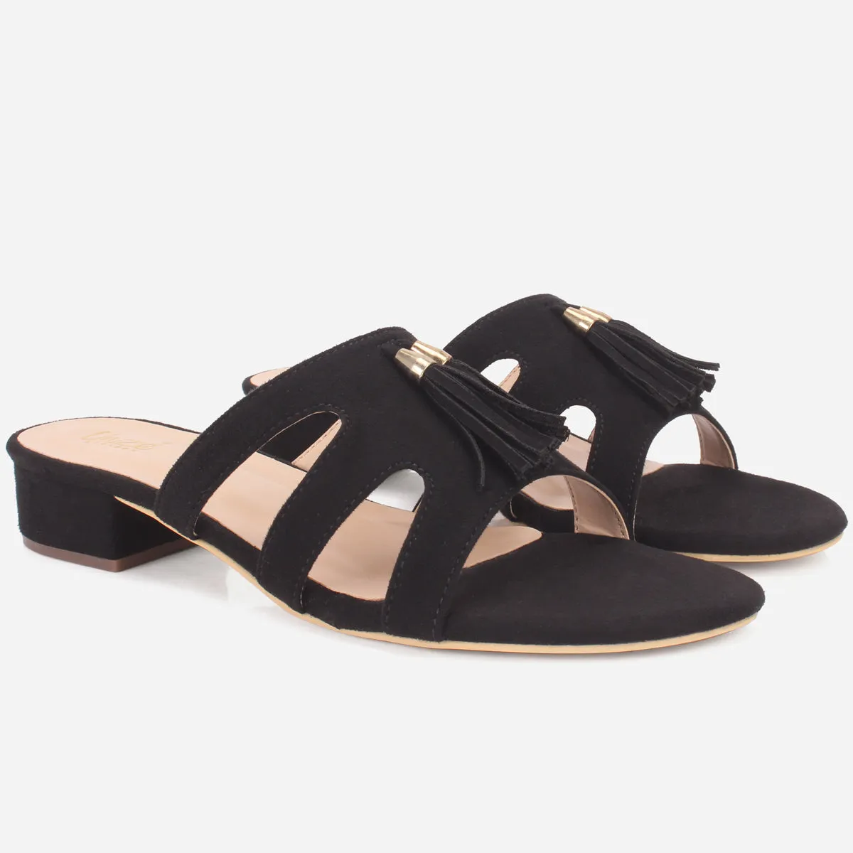 Women "CRUISE" Summer Decorated Block Heel Slippers