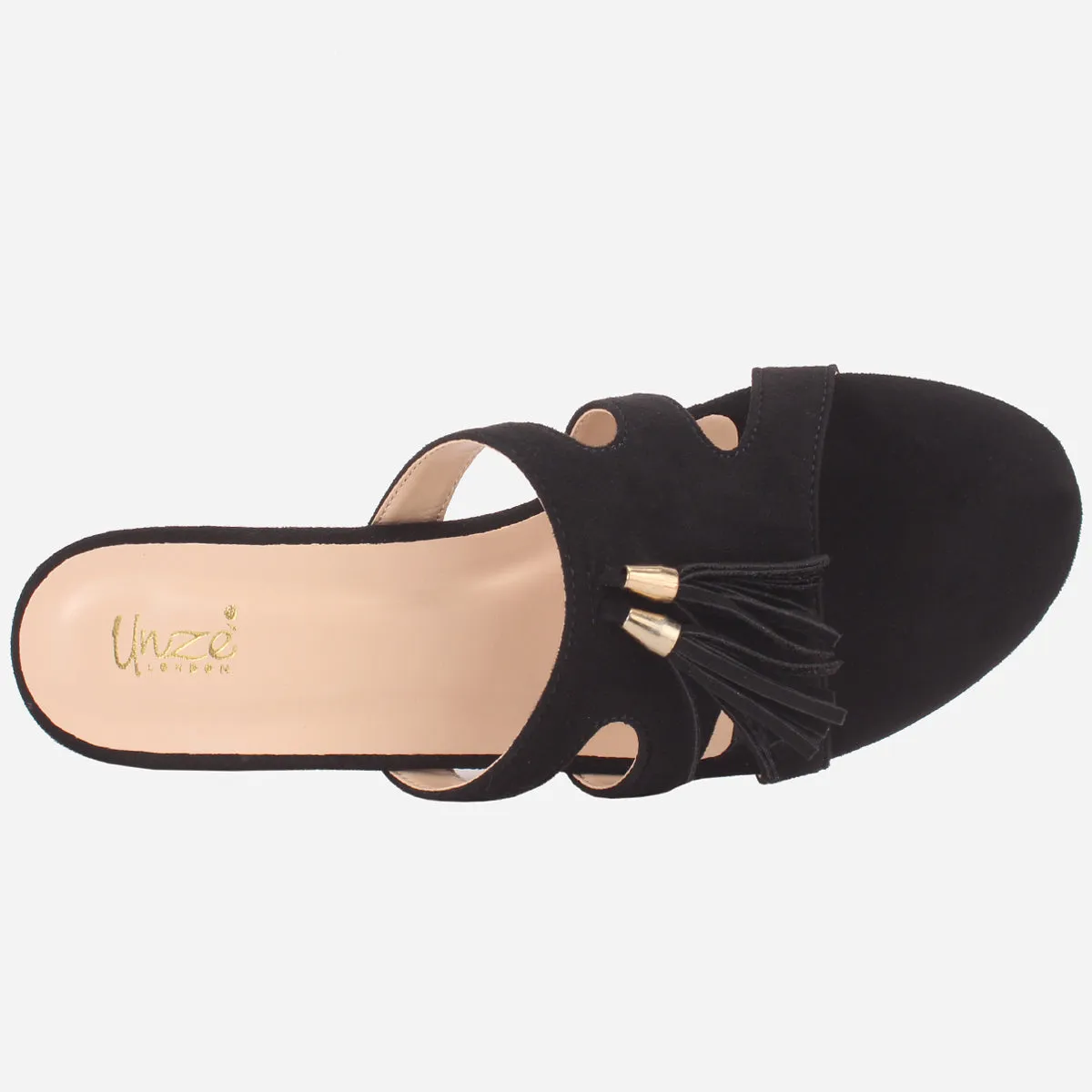 Women "CRUISE" Summer Decorated Block Heel Slippers
