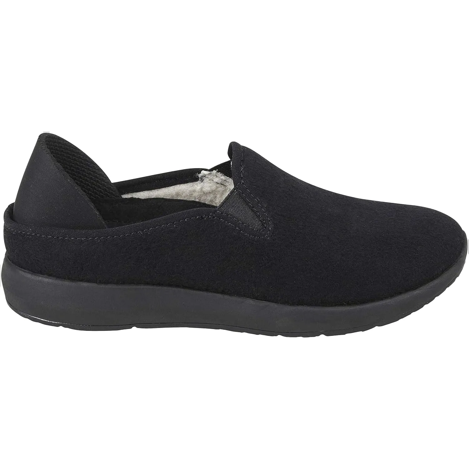 Women's Earth Guru Black Wool